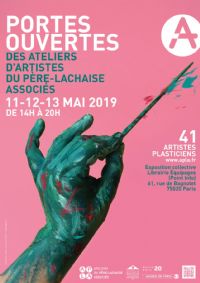 Portes ouvertes des Ateliers du Père Lachaise Associés. Du 11 au 13 mai 2019 à Paris. Paris.  14H00